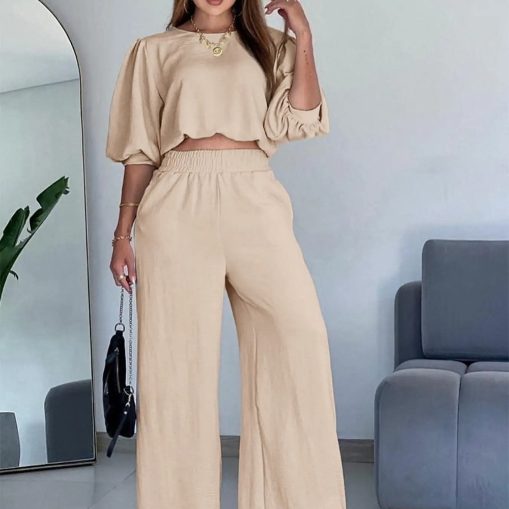 Elegant Cream Women's Jumpsuit